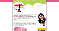 Desktop Screenshot of maidtoorderforyou.com